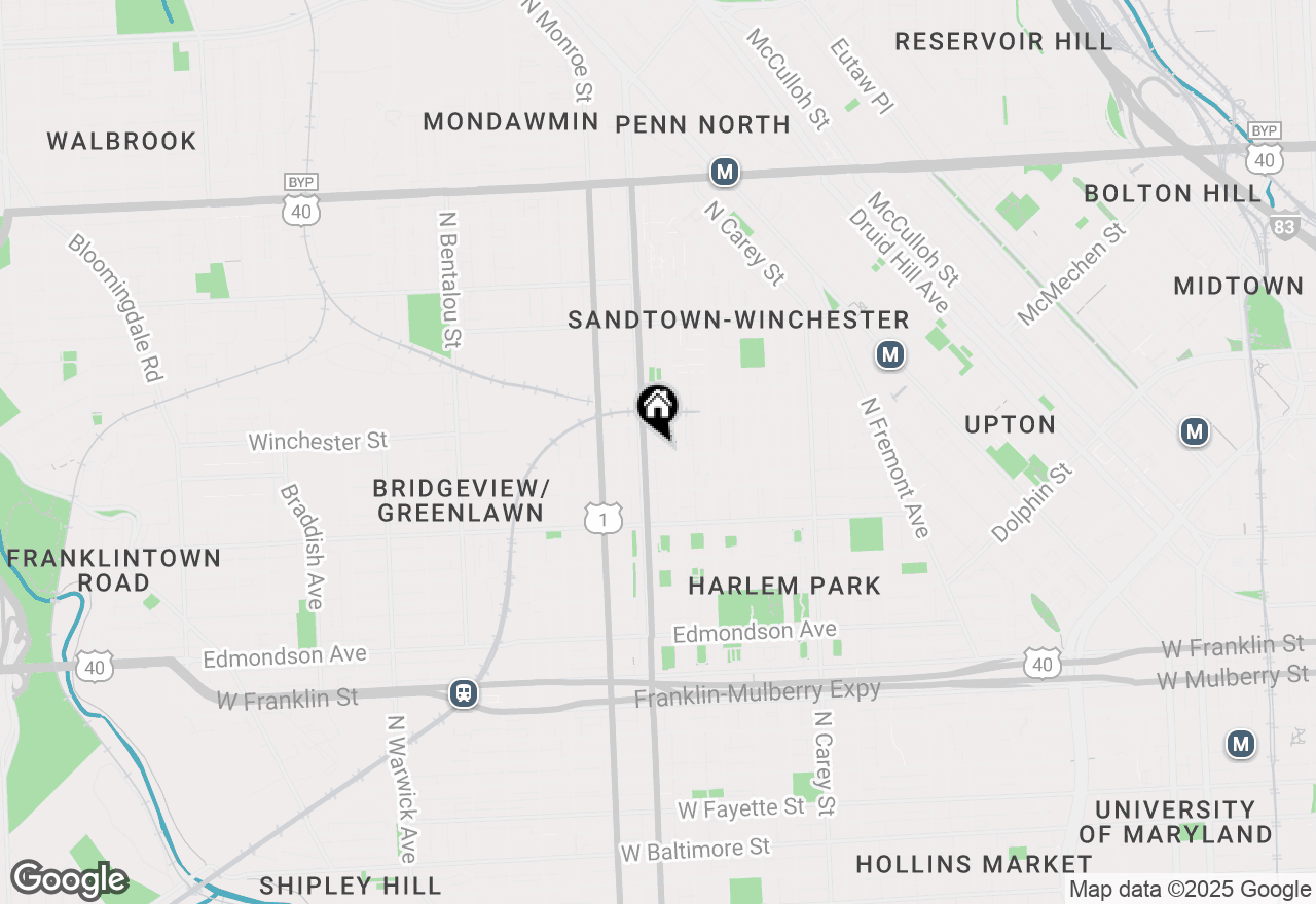 Map of 1716 Riggs Avenue, Baltimore, MD 21217