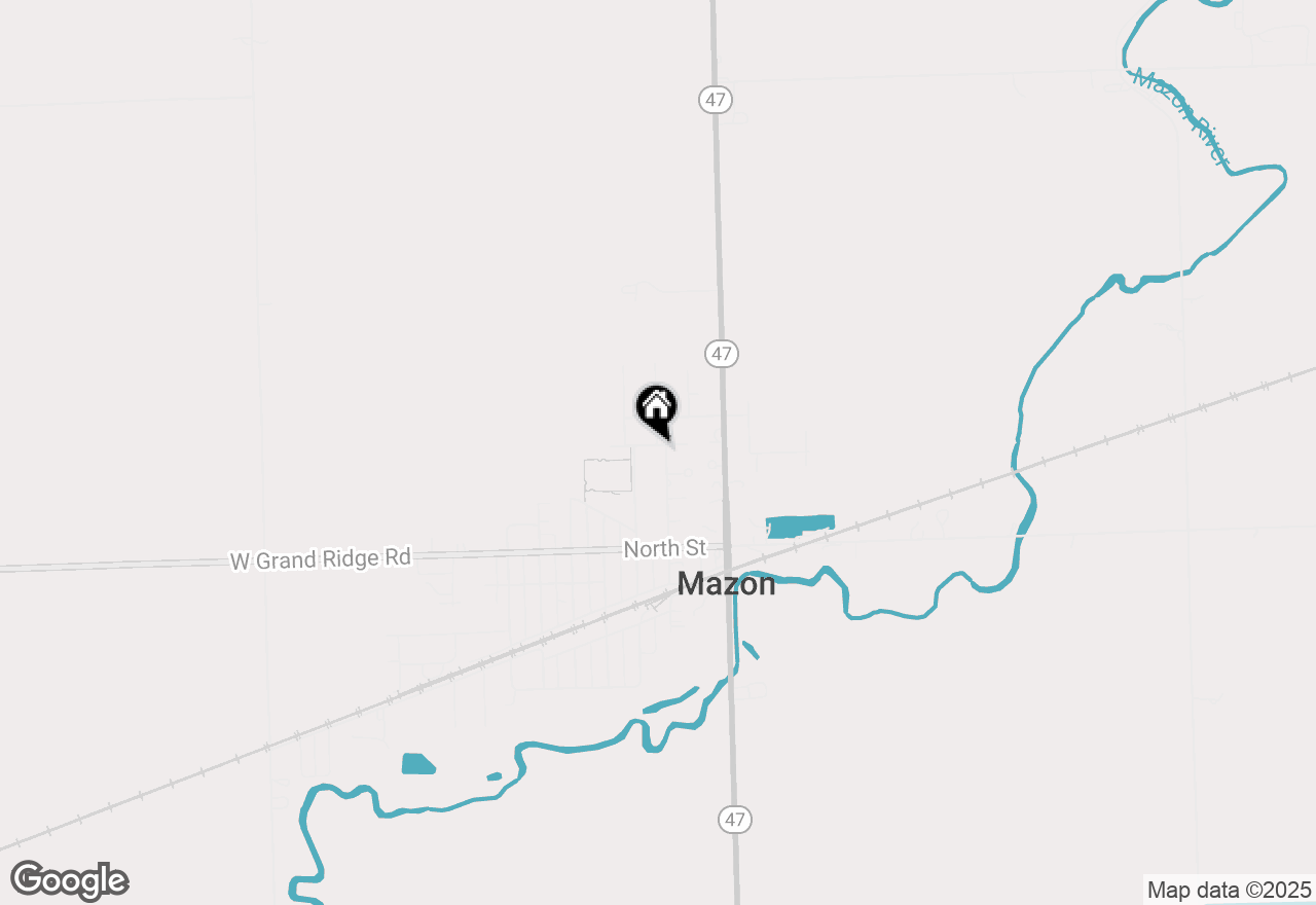 Map of 12 Warren Drive, Mazon, IL 60444
