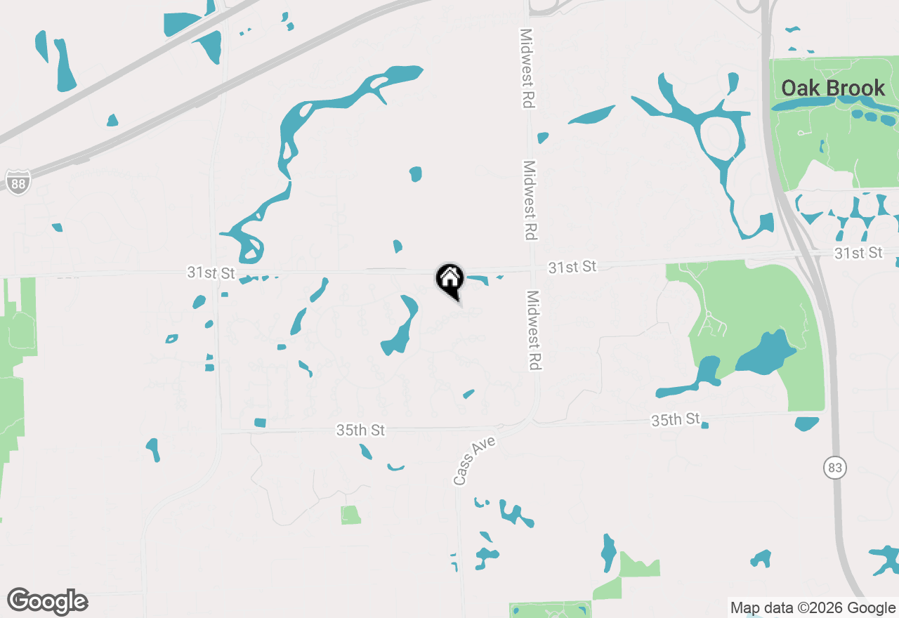 Map of 1904 Midwest Club Parkway, Oak Brook, IL 60523