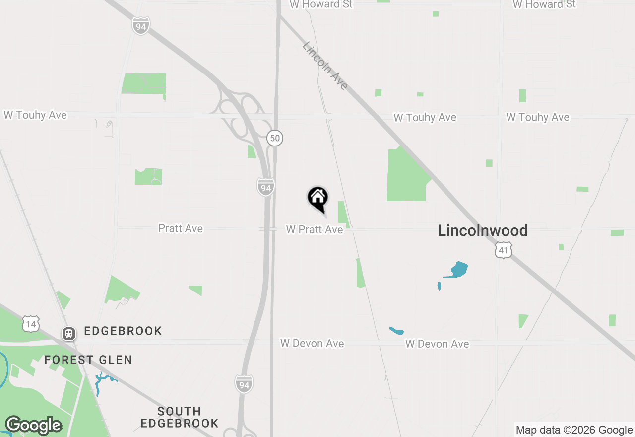 Map of 6822 N Kenton Avenue, Lincolnwood, IL 60712