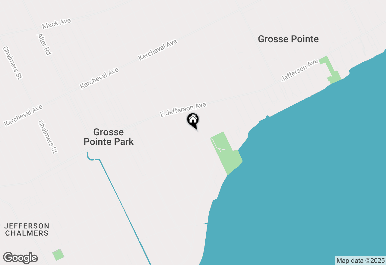 Map of 852 Harcourt Road, Grosse Pointe Park, MI 48230