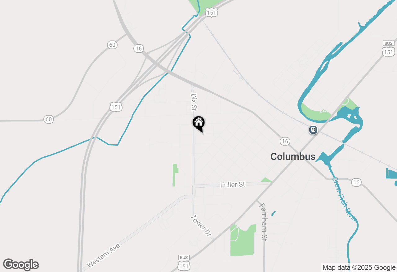 Map of 255 Chapin Street, Columbus, WI 53925