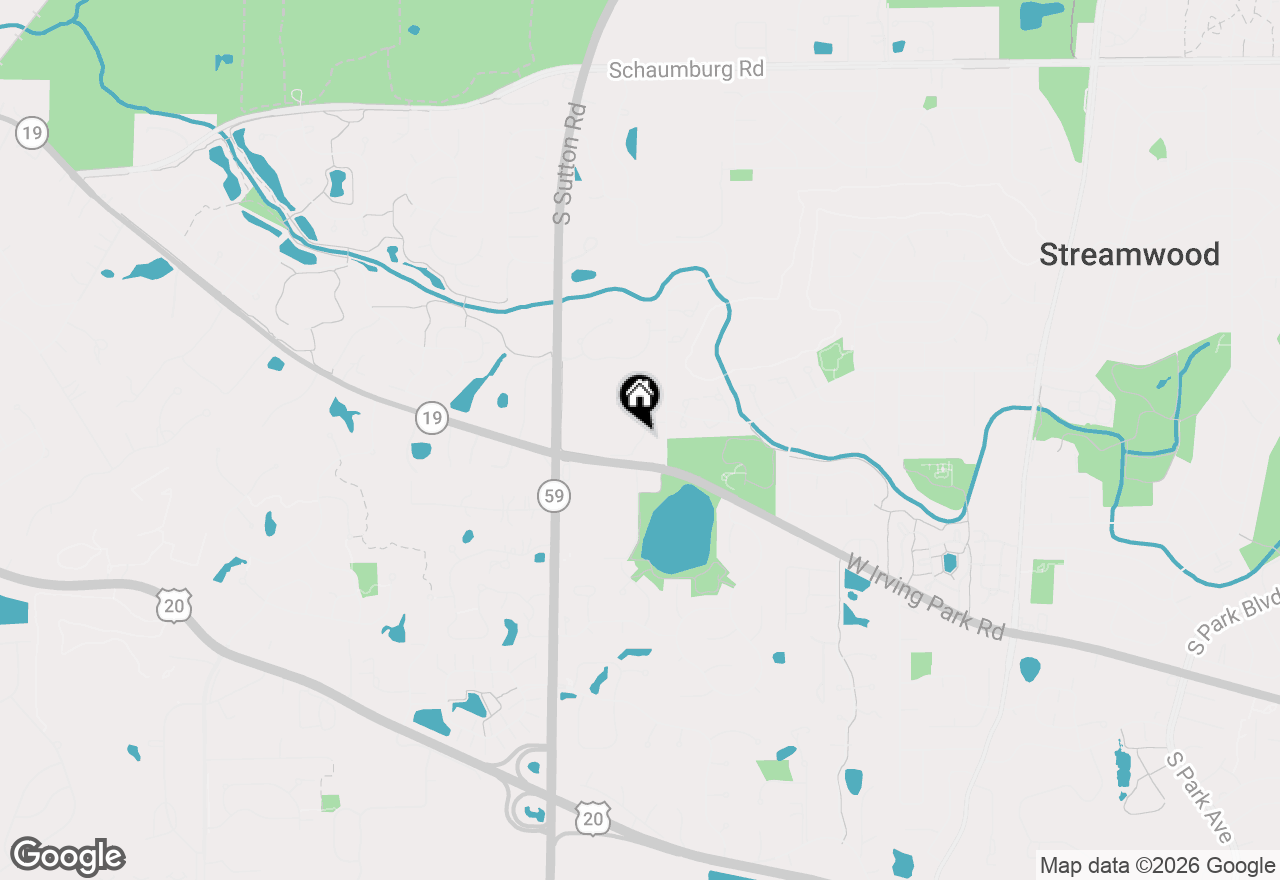 Map of 26 Blue Stem Court, Streamwood, IL 60107