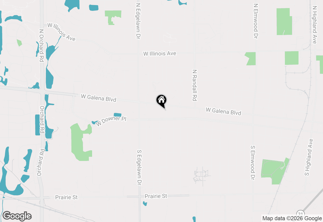 Map of 22 S Westlawn Avenue, Aurora, IL 60506