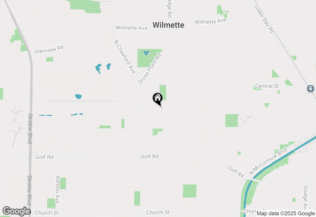 Map of 2424 Cowper Avenue, Evanston, IL 60201