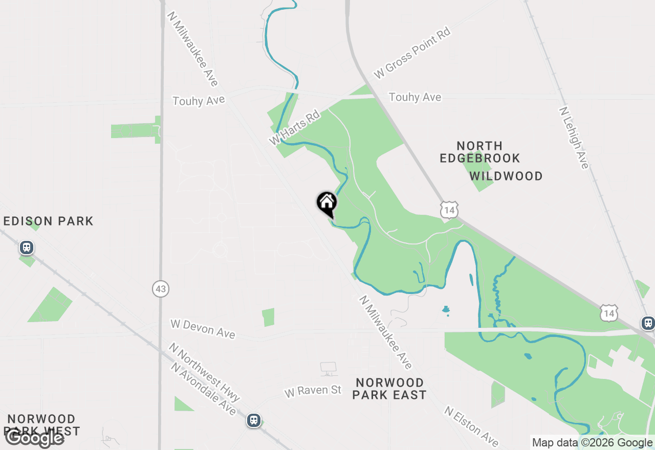 Map of 6755 N Milwaukee Avenue #404, Niles, IL 60714