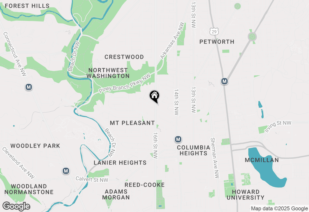 Map of 3420 16th Street Nw #103, Washington, DC 20010
