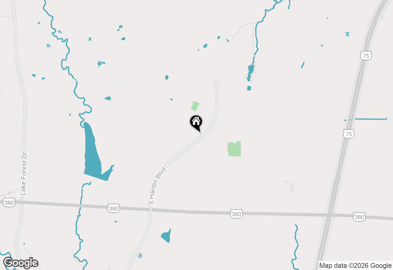 Map of 2620 Andorra Road, Mckinney, TX 75071