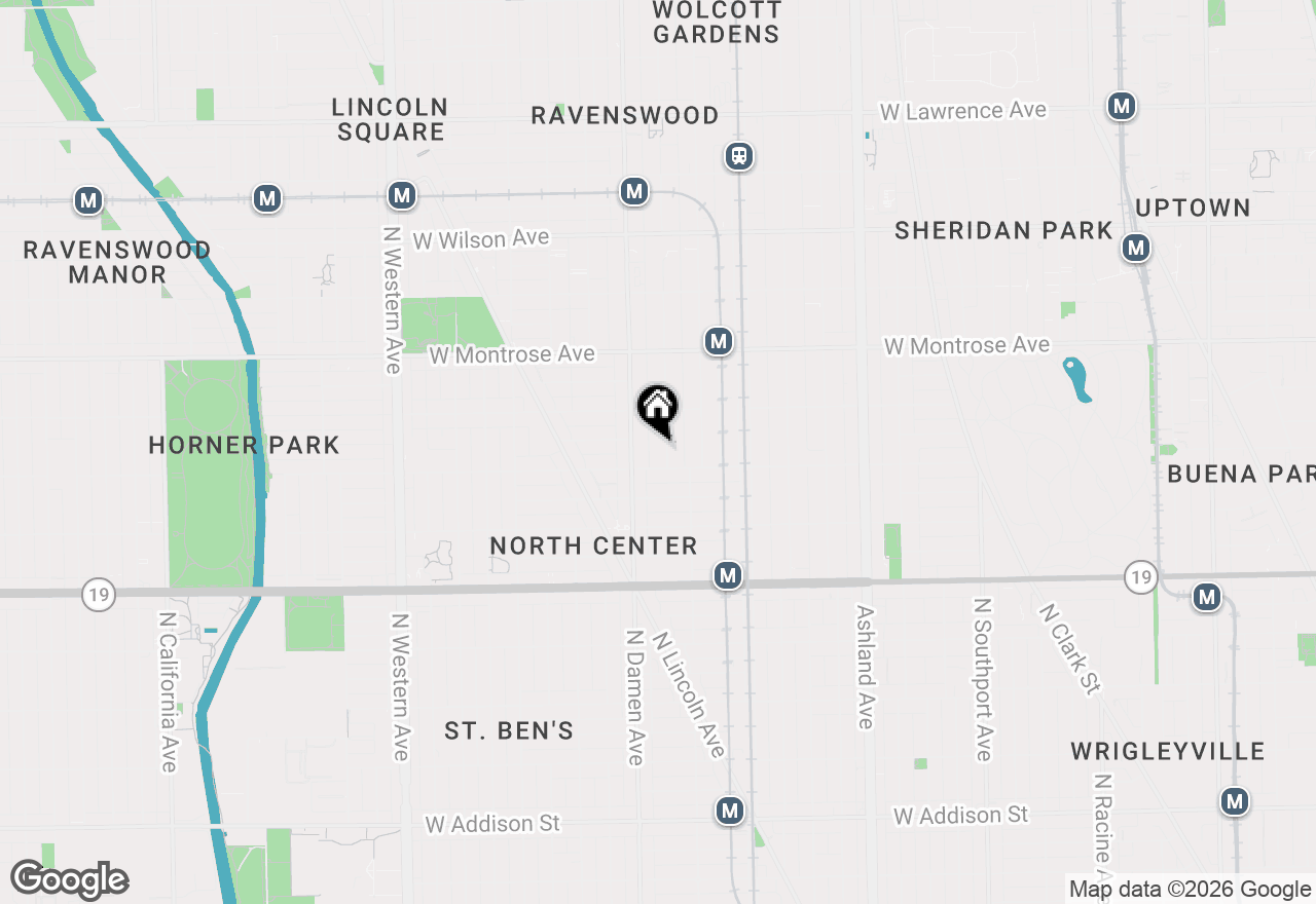 Map of 4216 N Winchester Avenue #3, Chicago, IL 60613