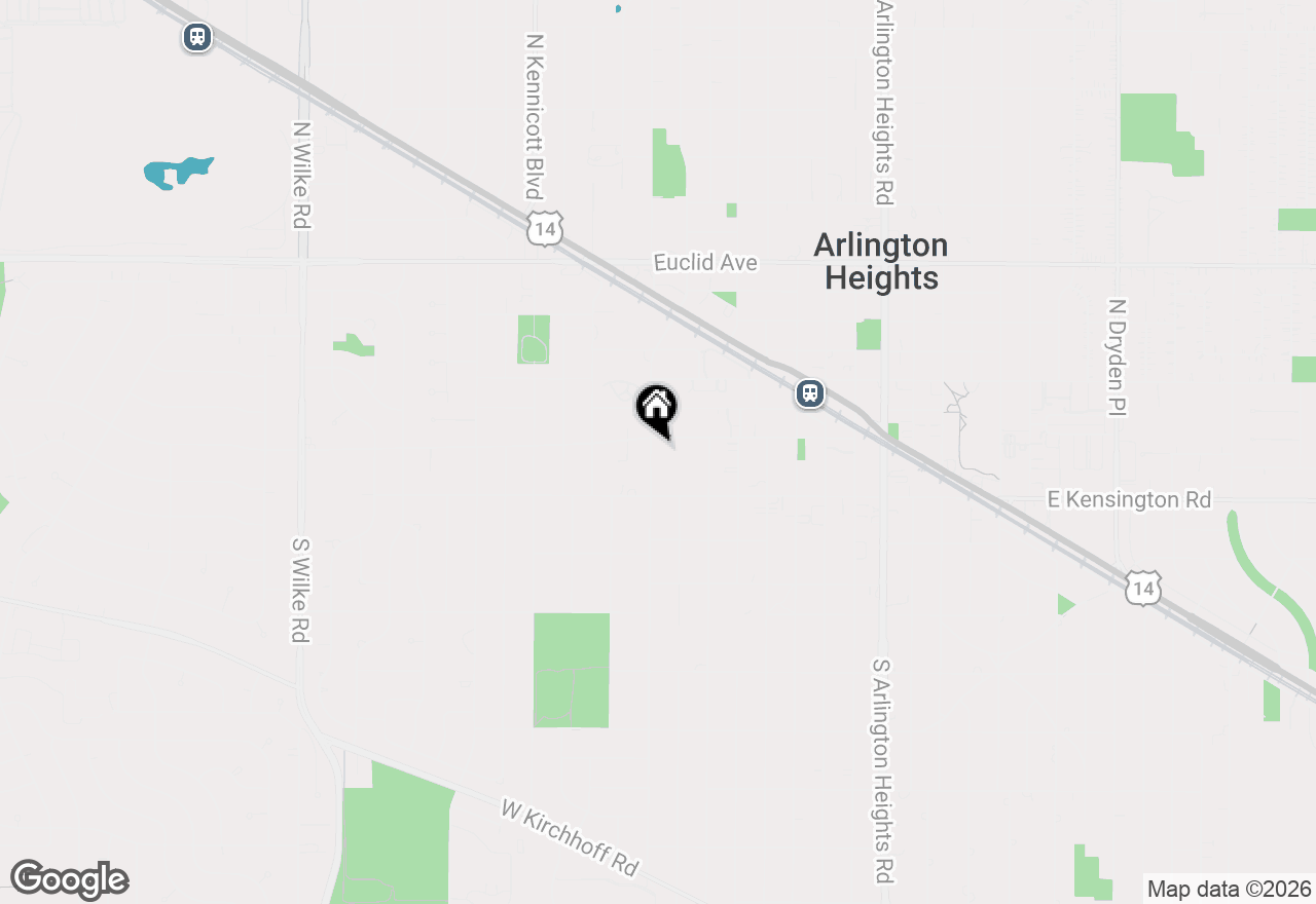 Map of 9 S Ridge Avenue, Arlington Heights, IL 60005