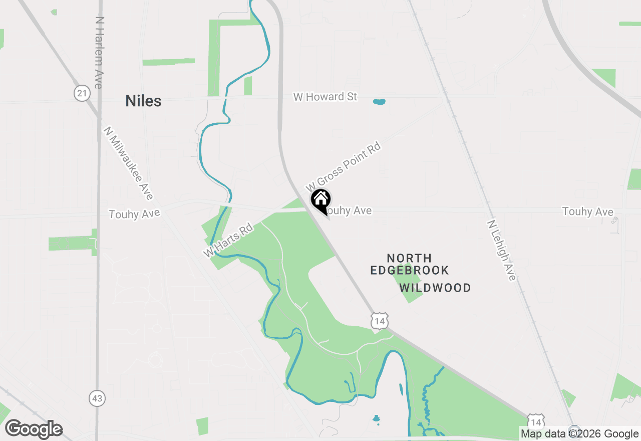 Map of 7131 N Caldwell Avenue #4N, Chicago, IL 60646