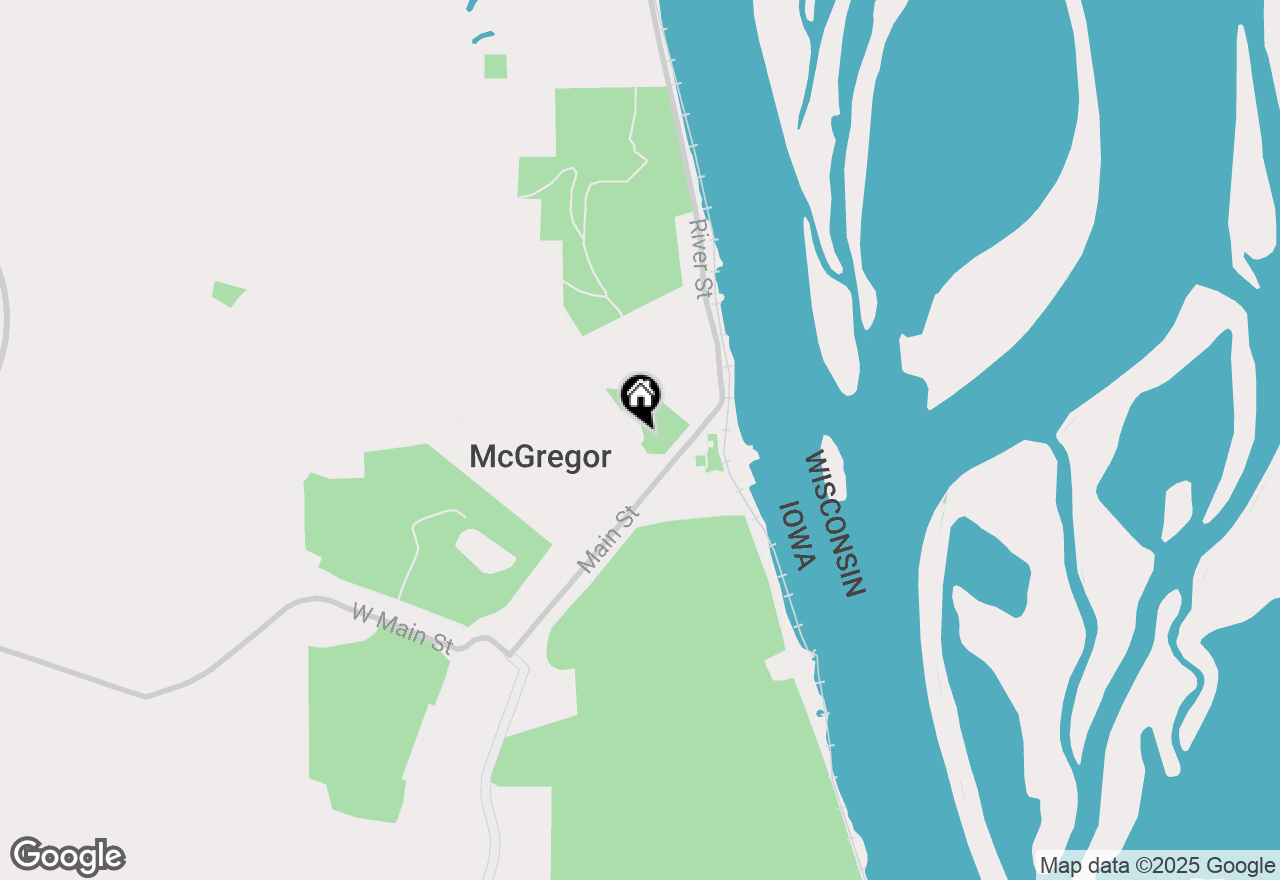 Map of 310 Ash Street, Mcgregor, IA 52157