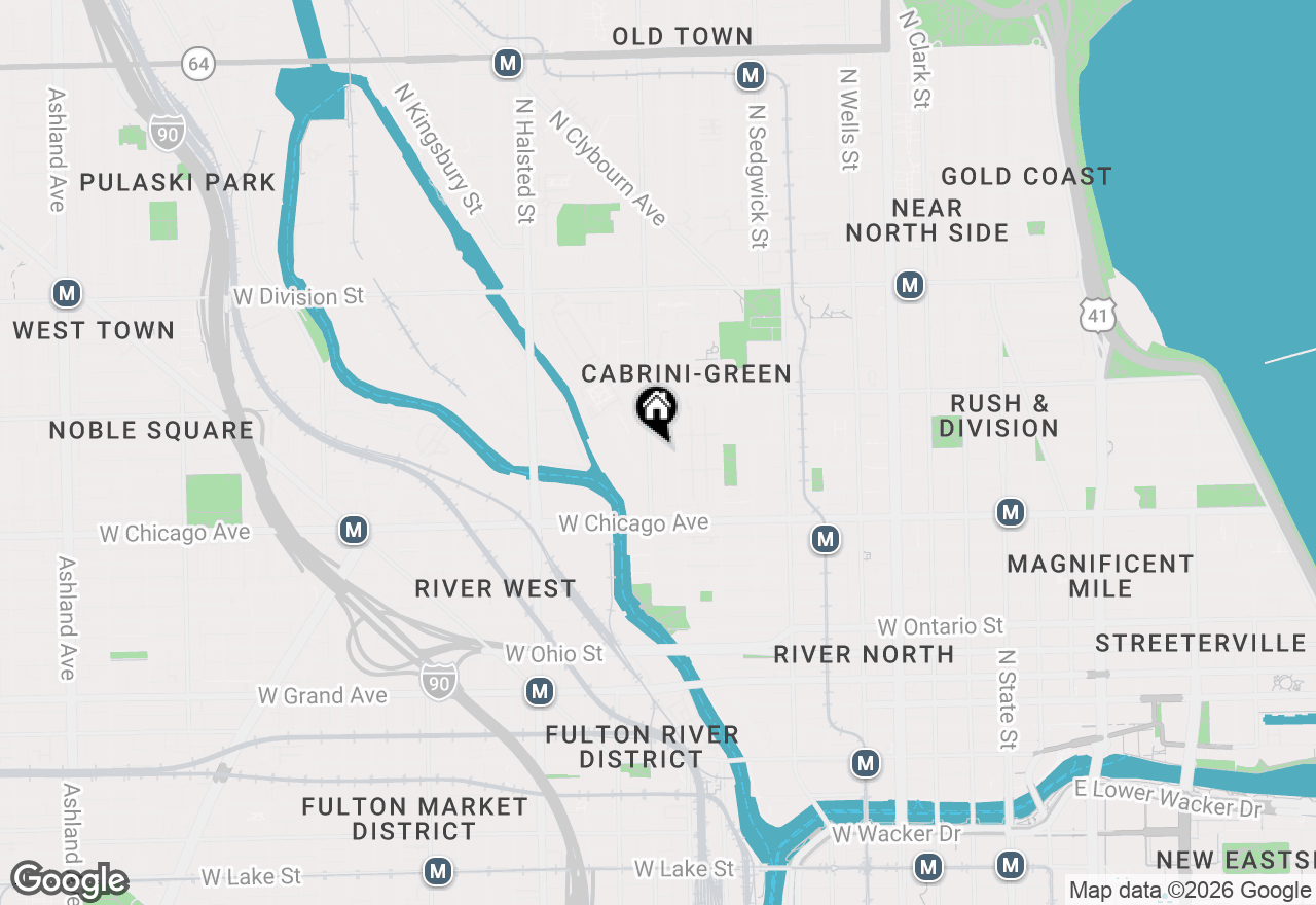 Map of 873 N Larrabee Street #312, Chicago, IL 60610