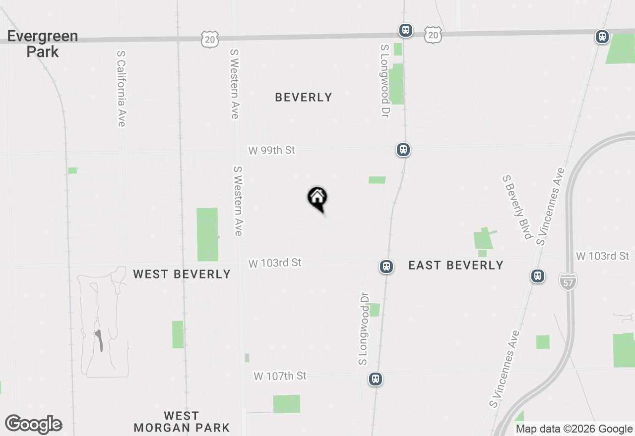 Map of 10127 S Hoyne Avenue, Chicago, IL 60643