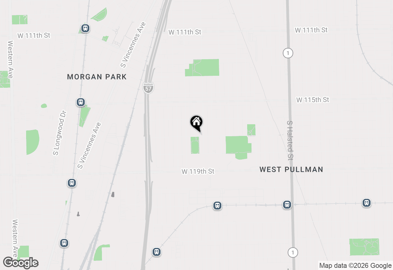 Map of 11659 S Ada Street, Chicago, IL 60643