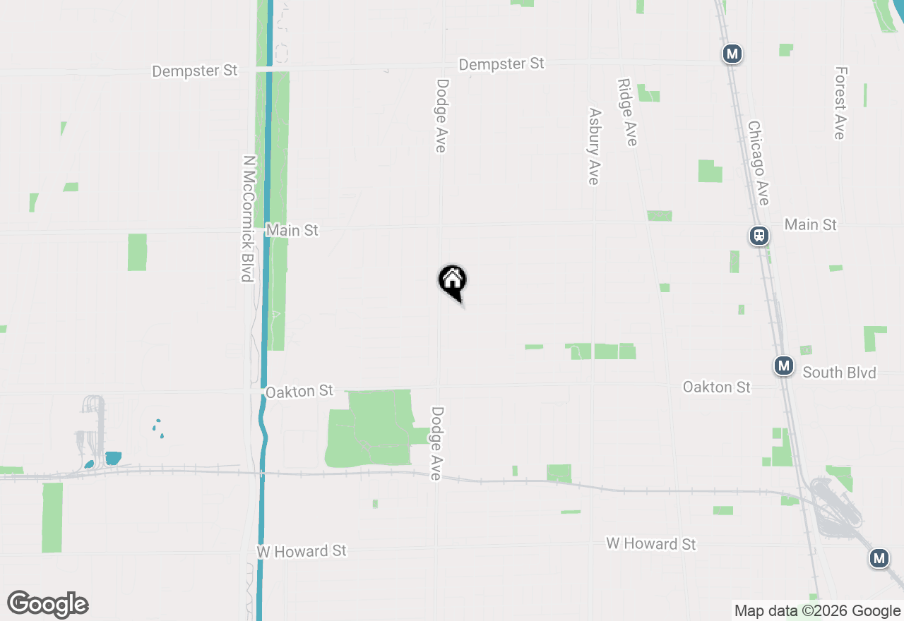 Map of 1815 Cleveland Street, Evanston, IL 60202