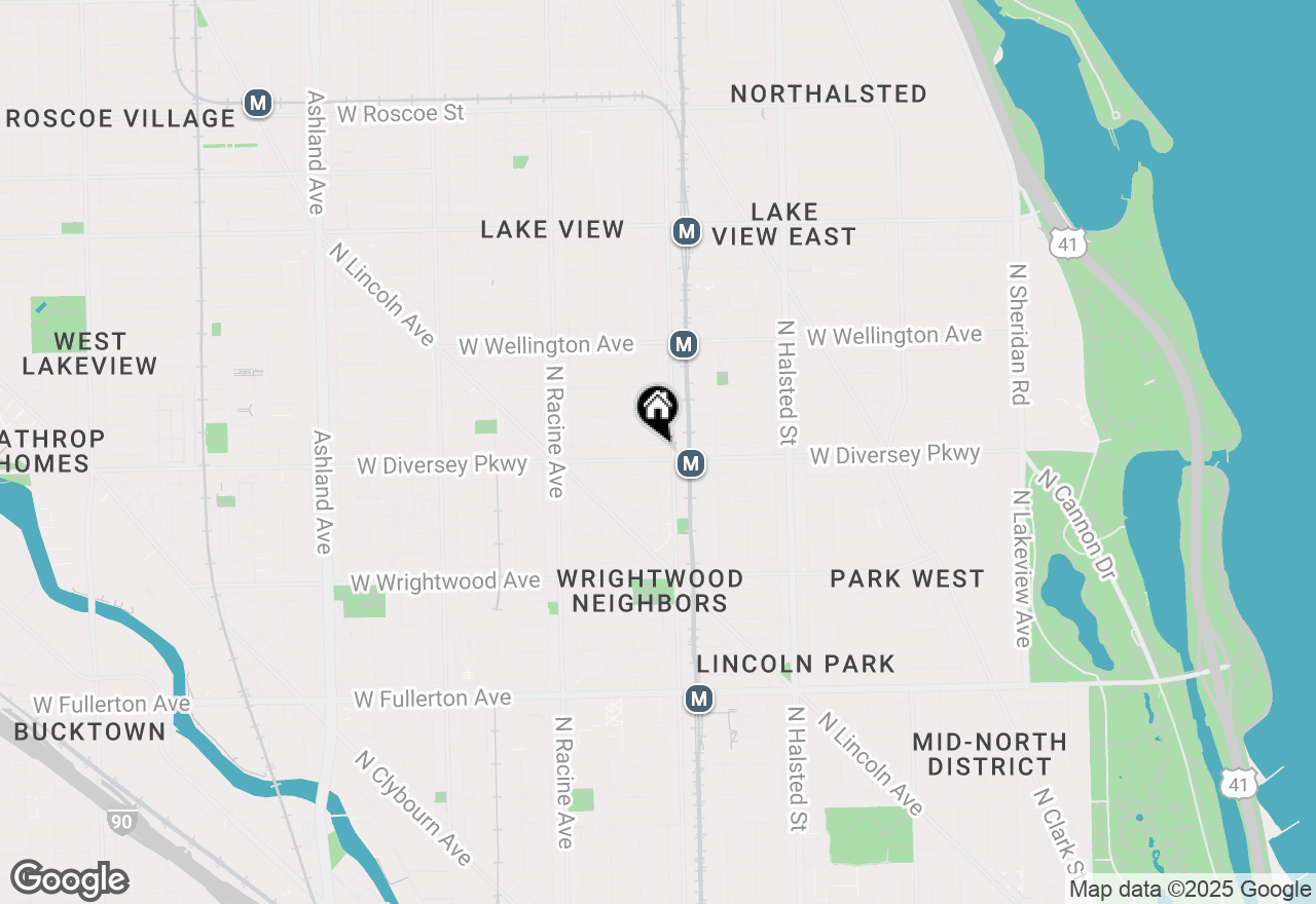 Map of 1012 W Diversey Parkway #2, Chicago, IL 60614