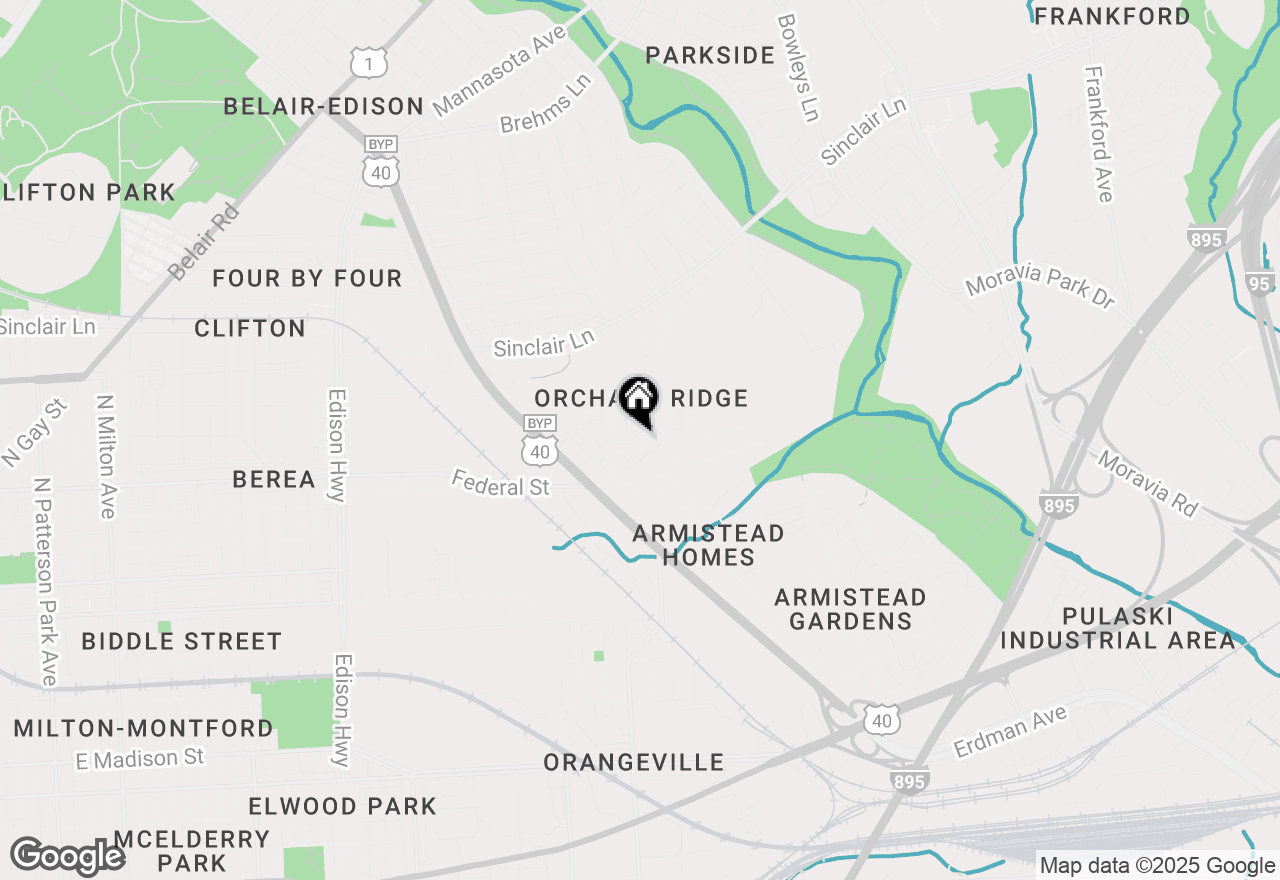 Map of 4126 Orchard Ridge Boulevard, Baltimore, MD 21213