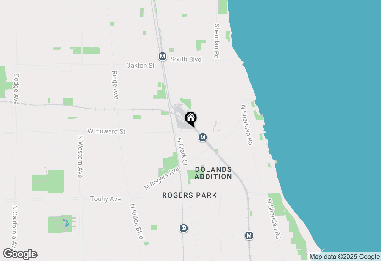 Map of 333 Howard Street, Evanston, IL 60202