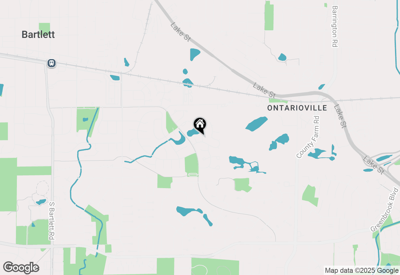 Map of 884 Lakeside Drive, Bartlett, IL 60103