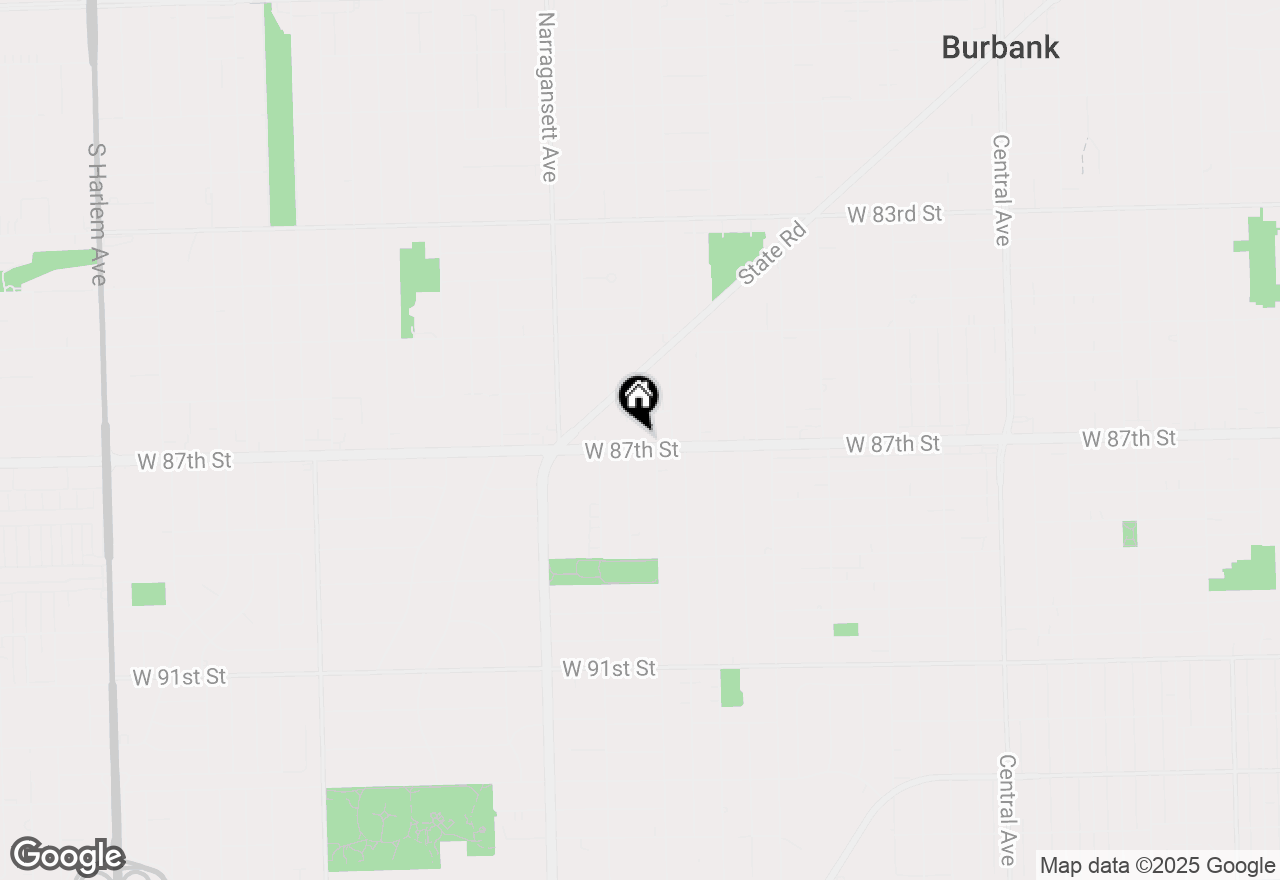 Map of 6226 W 87th Street, Burbank, IL 60459
