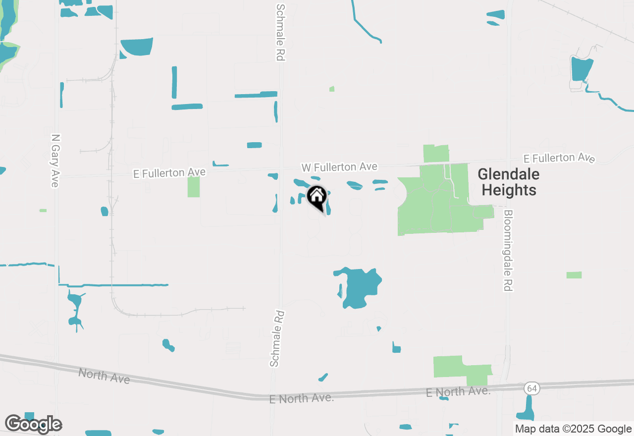 Map of 1460 Club Drive #1460, Glendale Heights, IL 60139