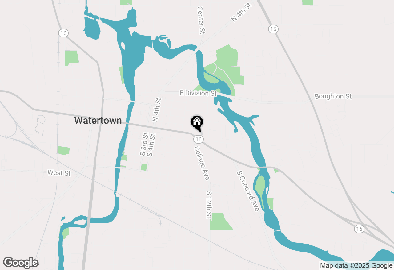 Map of 908 E Main St, Watertown, WI 53094