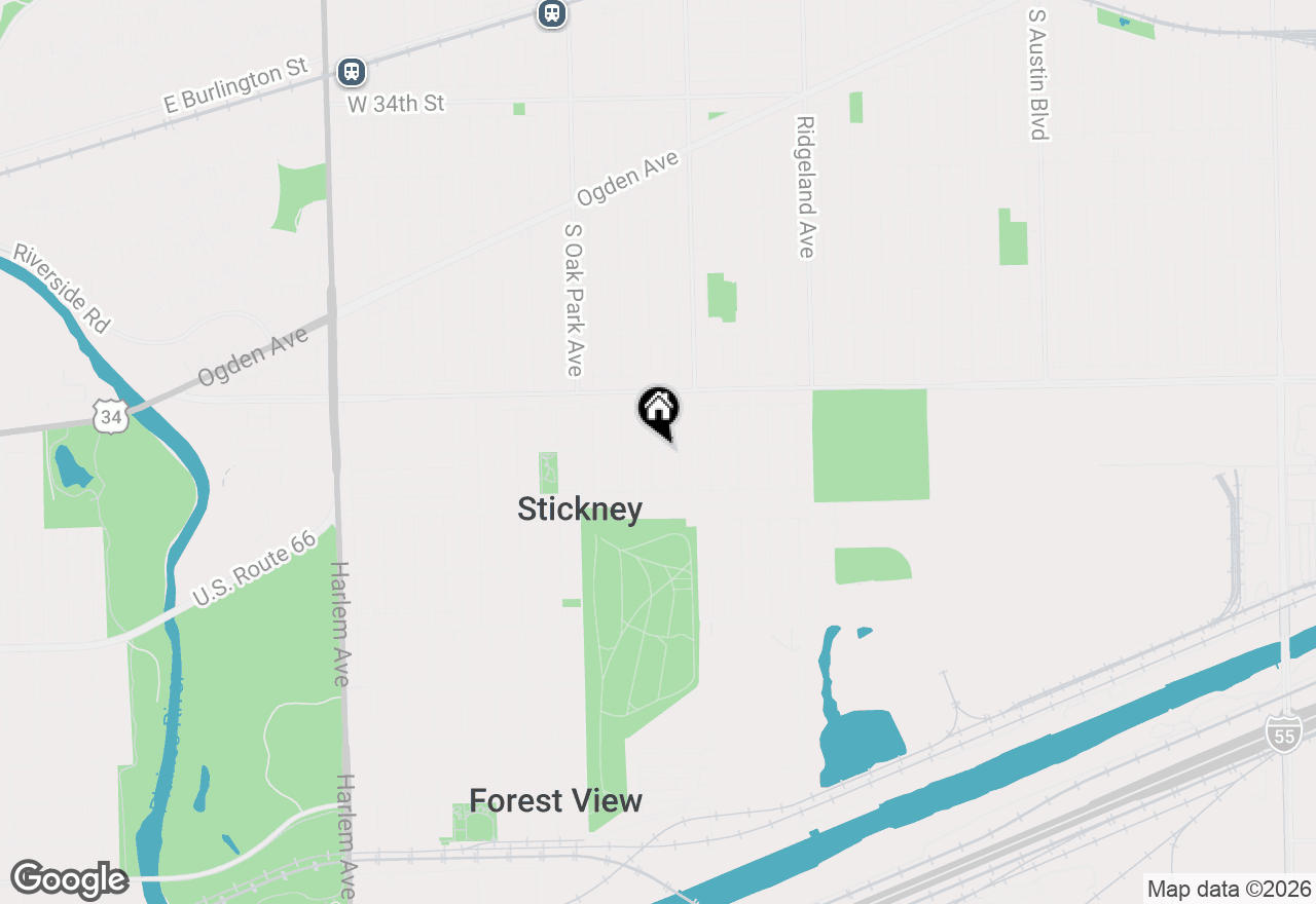 Map of 4000 Clarence Avenue, Stickney, IL 60402