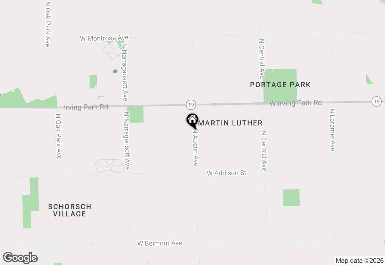 Map of 6007 W Berenice Avenue, Chicago, IL 60634