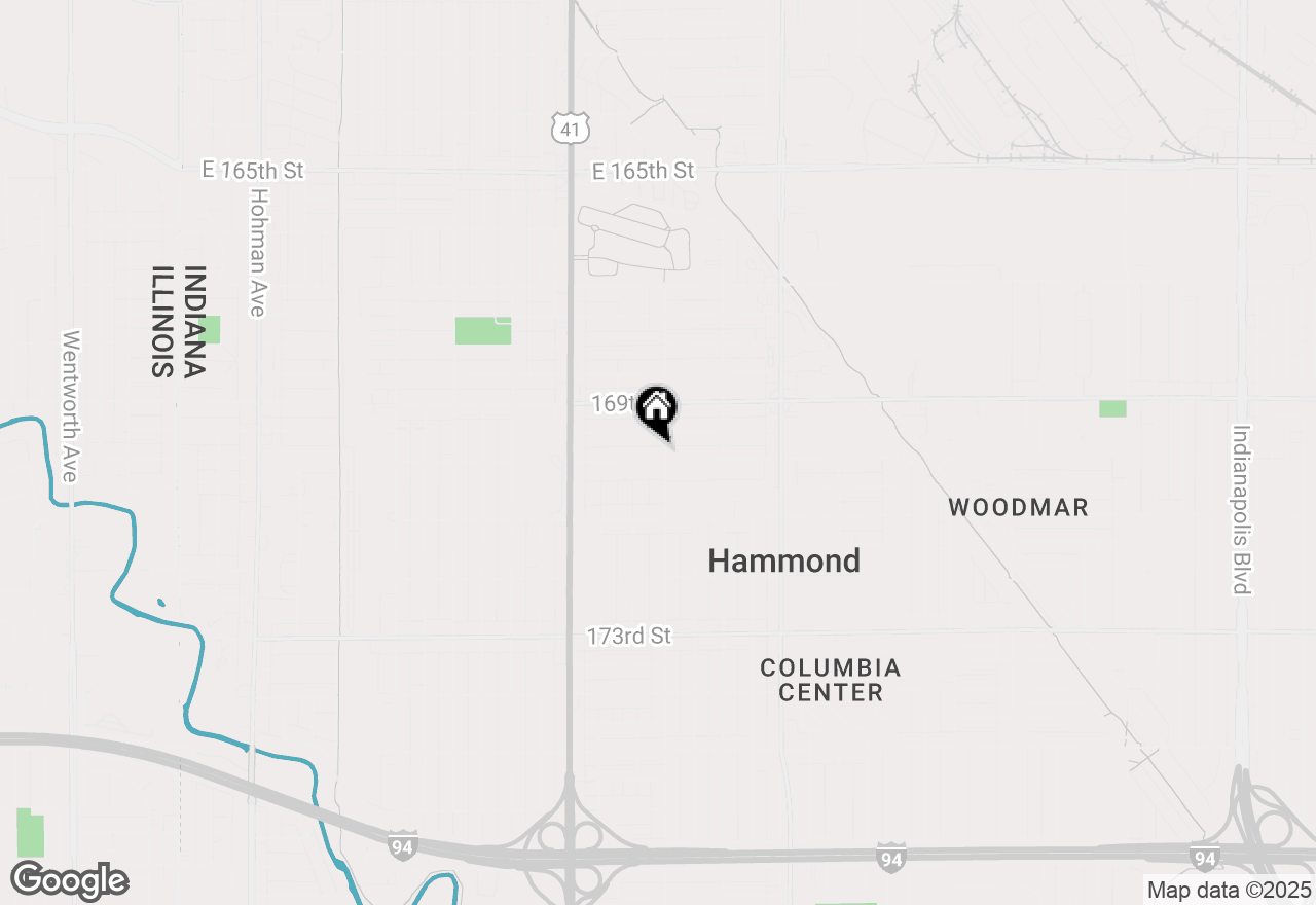 Map of 937 170th Street, Hammond, IN 46324