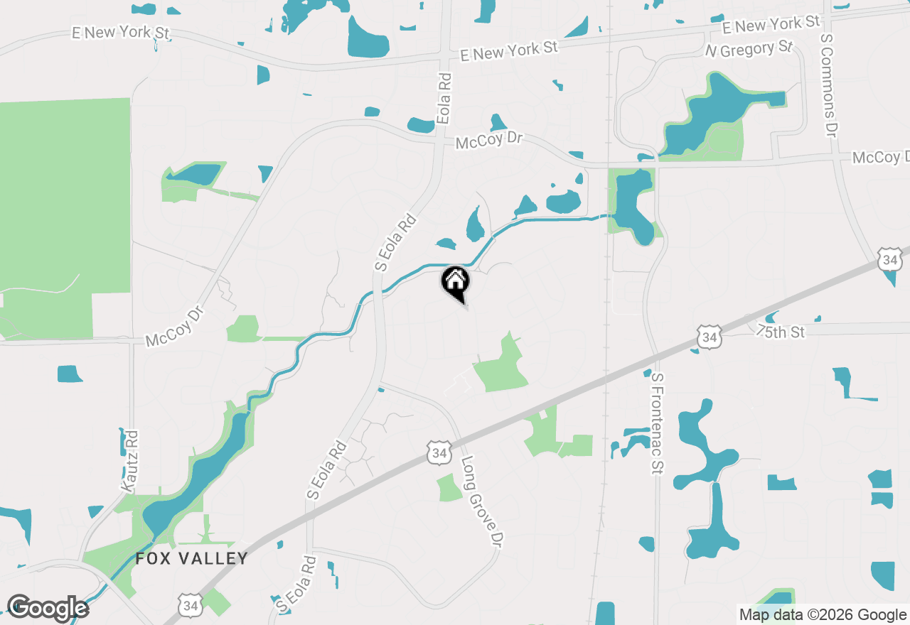 Map of 3195 Village Green Drive, Aurora, IL 60504