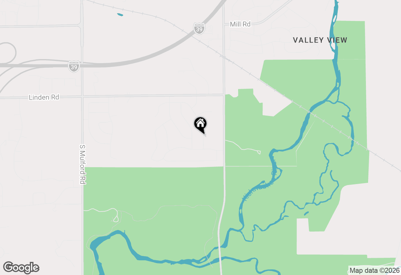 Map of 4797 Lindbloom Lane, Cherry Valley, IL 61016