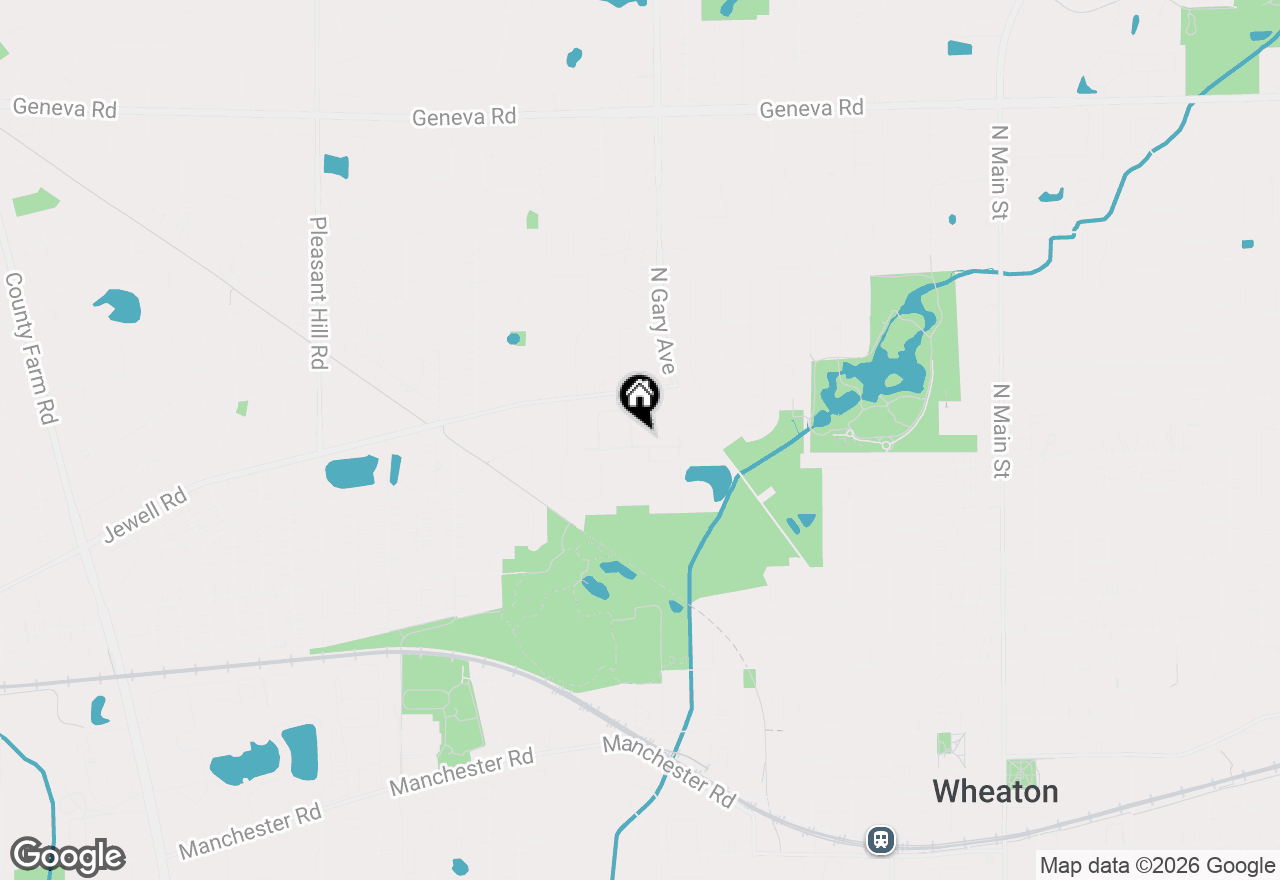 Map of 1045 Wheaton Oaks Drive, Wheaton, IL 60187