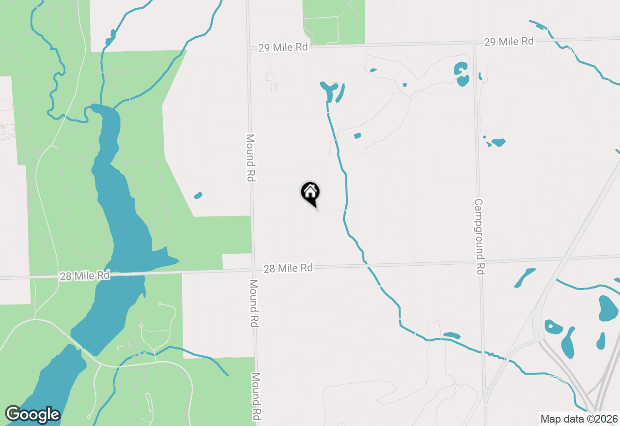 Map of 61496 Beacon Hill Drive, Washington, MI 48094
