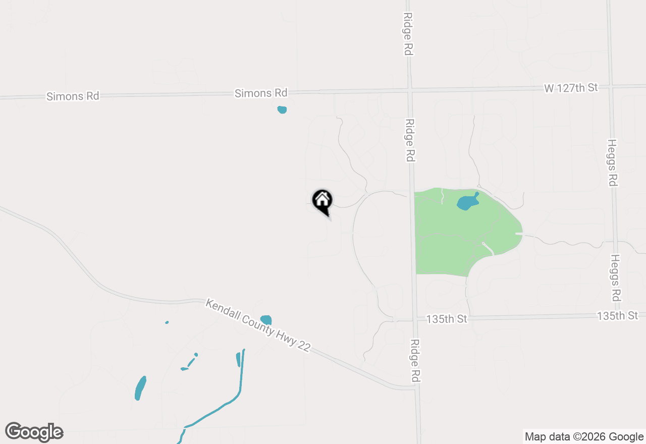 Map of 13112 Wildwood Place, Plainfield, IL 60585