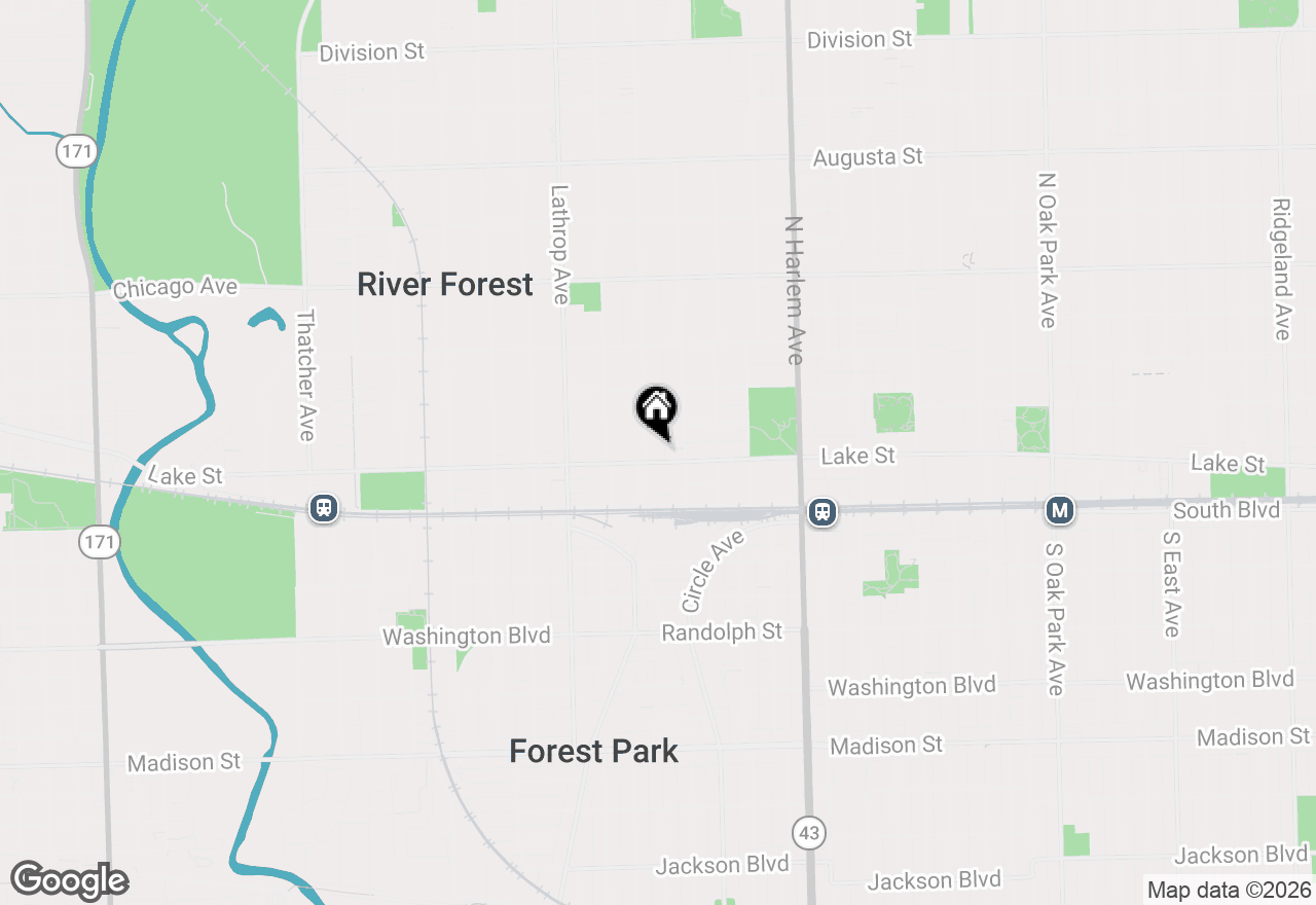 Map of 507 Monroe Avenue, River Forest, IL 60305