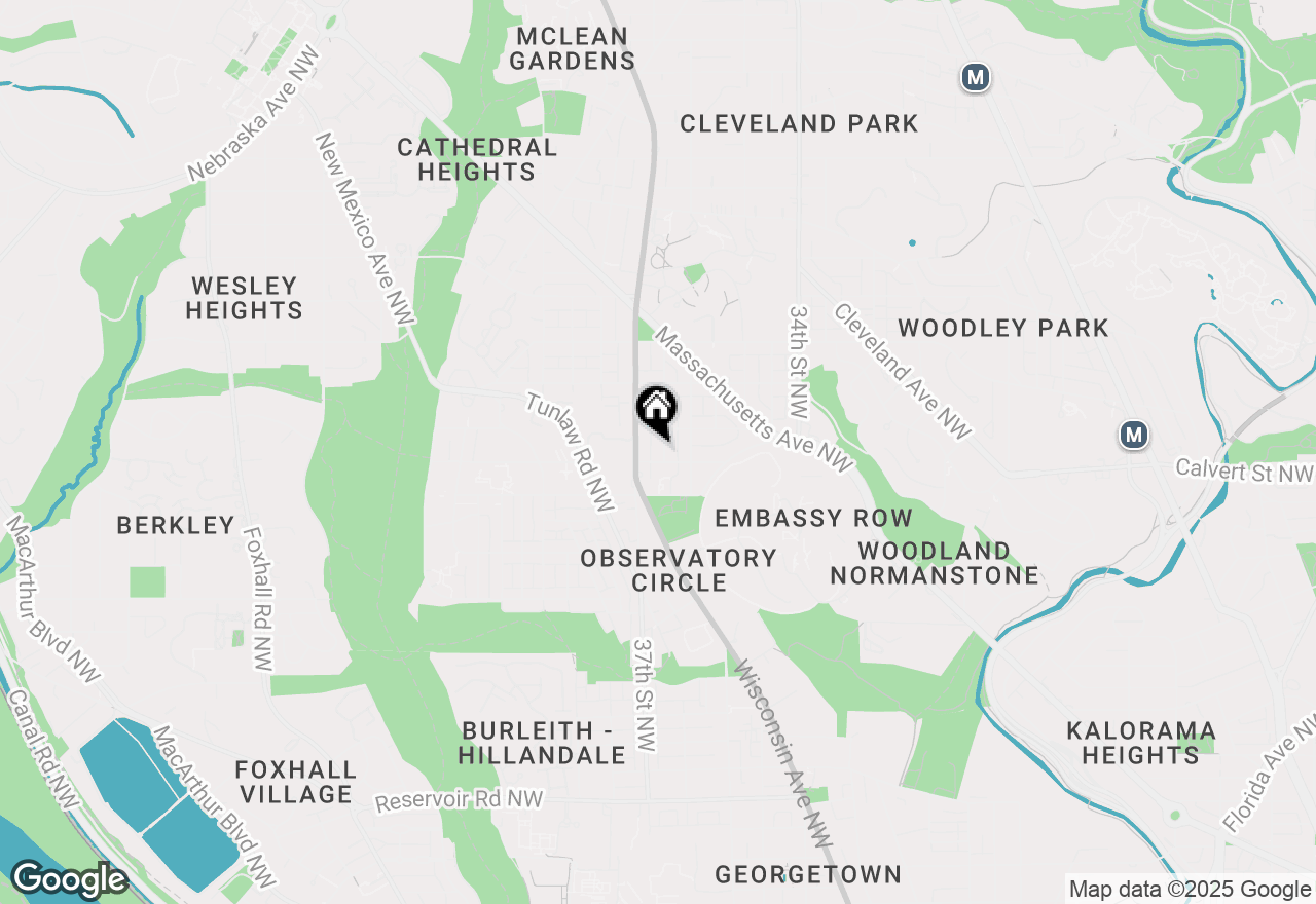 Map of 2602 36th Place Nw, Washington, DC 20007