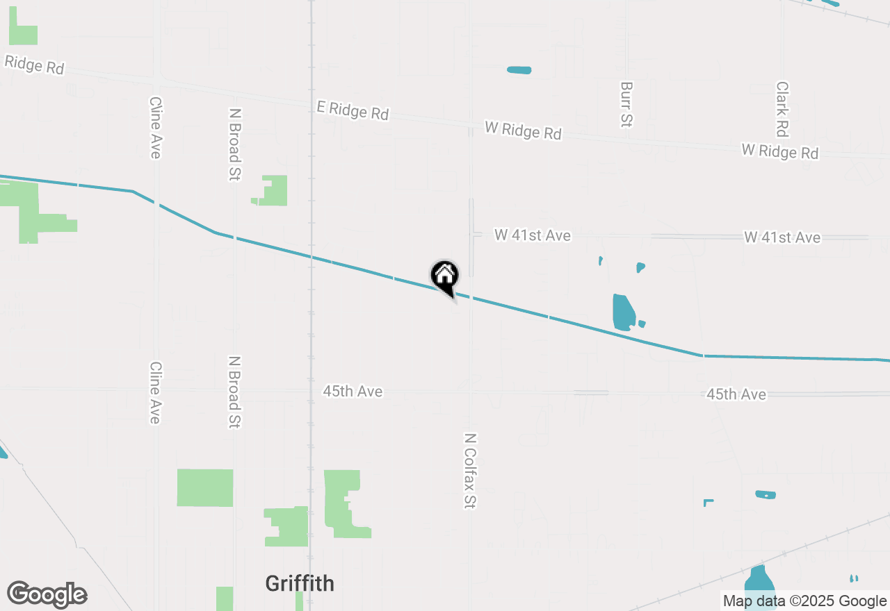 Map of 1110 N Wheeler Street, Griffith, IN 46319