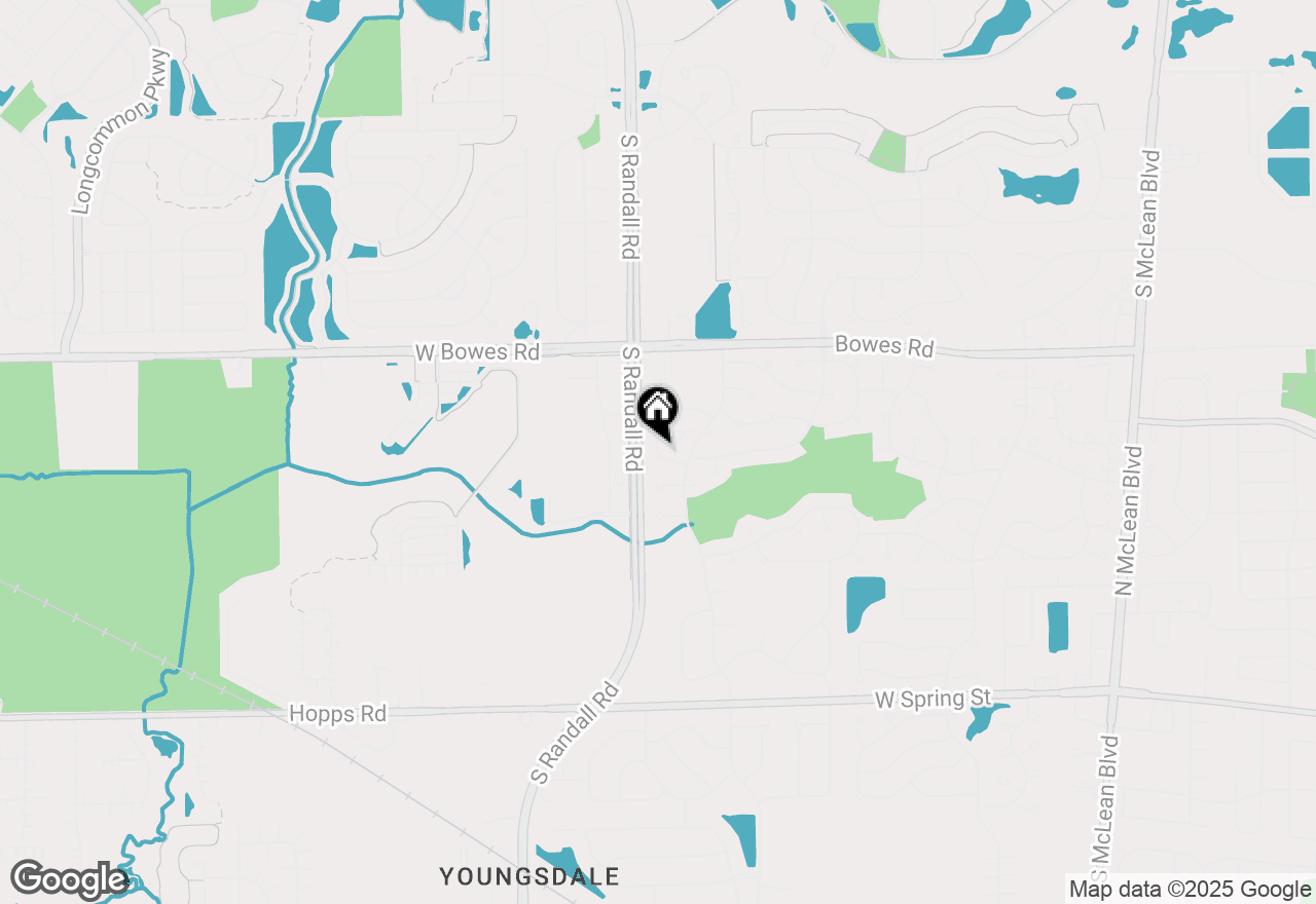 Map of 1176 Delta Drive, Elgin, IL 60123