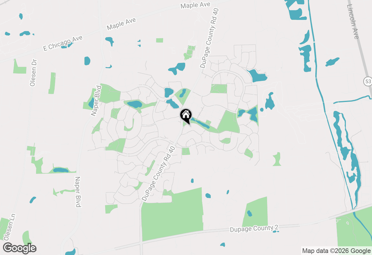 Map of 2340 Ridgewood Road, Lisle, IL 60532