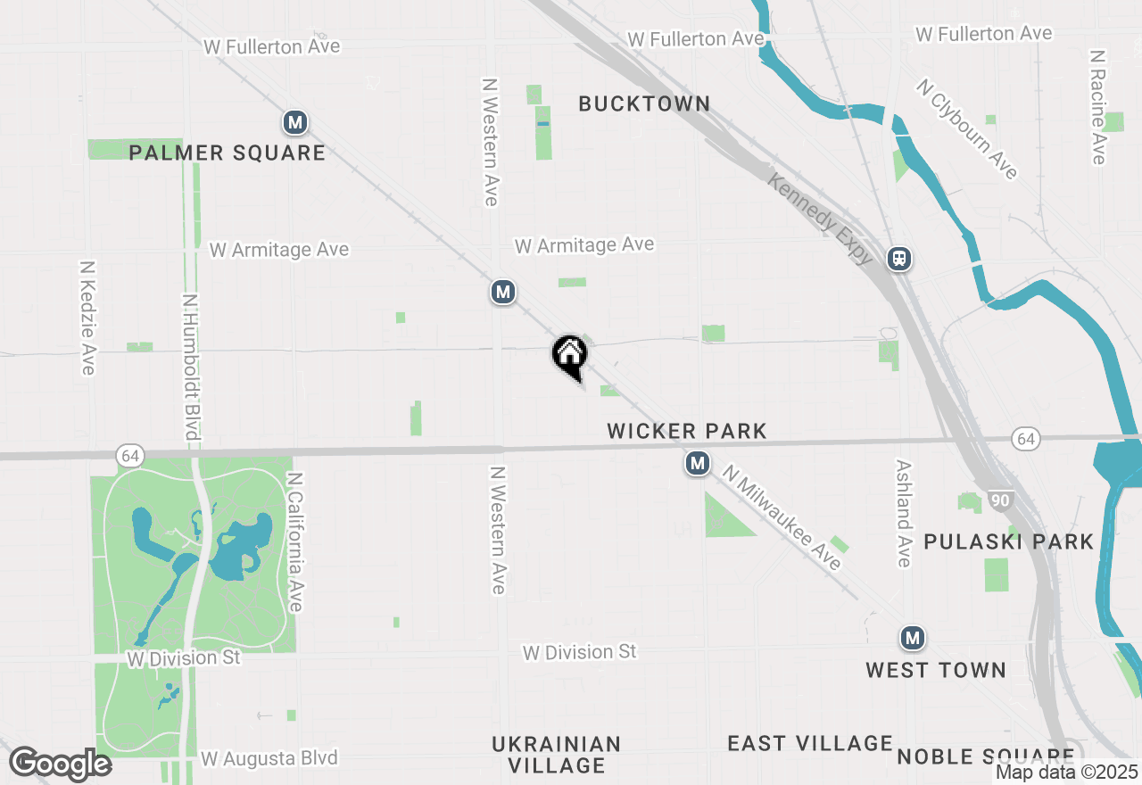 Map of 2225 W Wabansia Avenue #202, Chicago, IL 60647