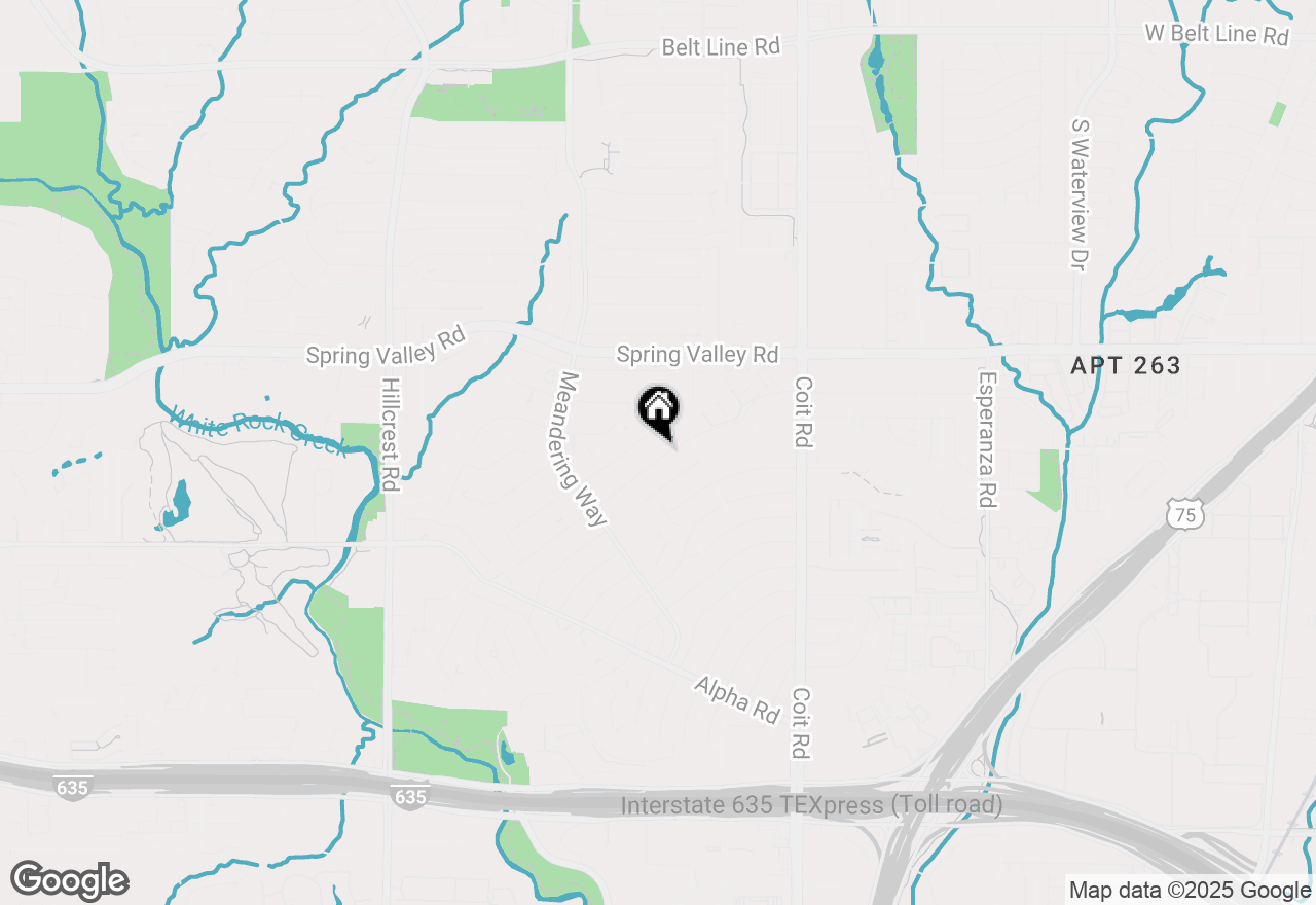 Map of 13838 Peyton Drive, Dallas, TX 75240