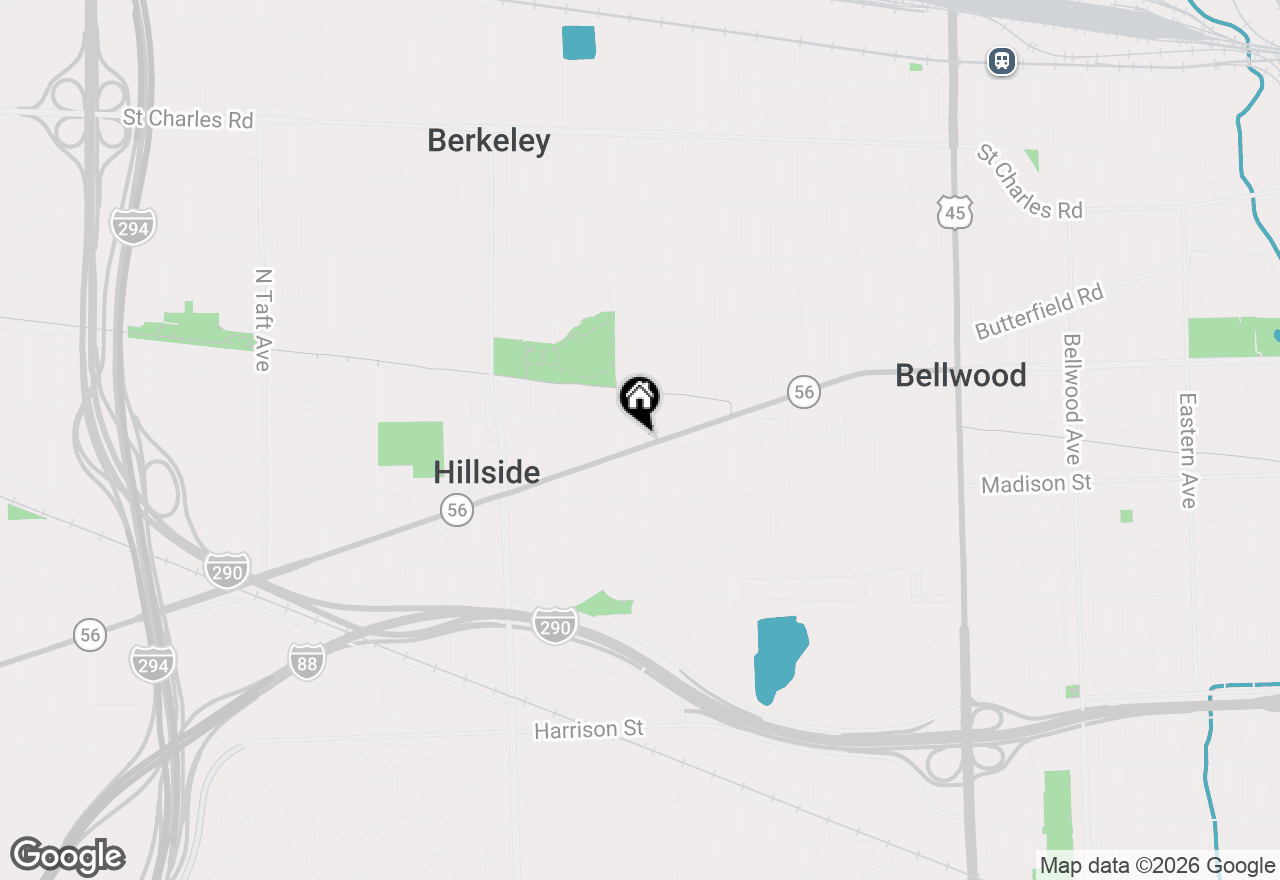 Map of 4530 Butterfield Road, Hillside, IL 60162