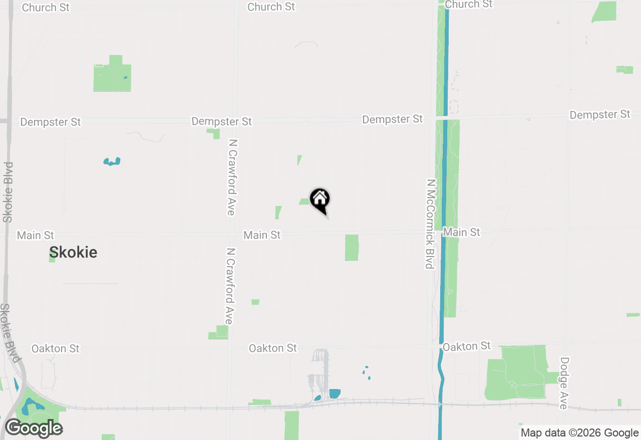 Map of 8425 Lawndale Avenue, Skokie, IL 60076