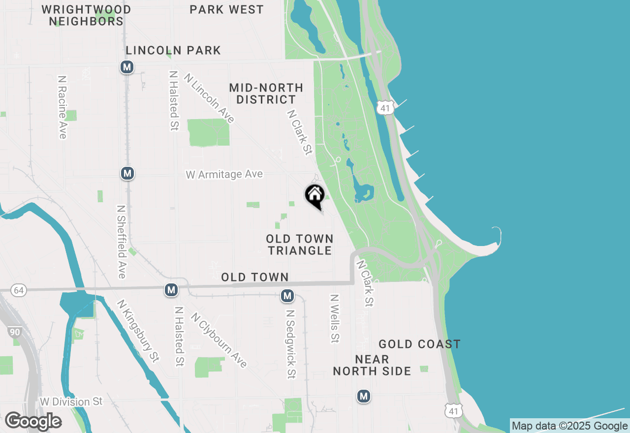 Map of 1824 N Lincoln Park West #212, Chicago, IL 60614