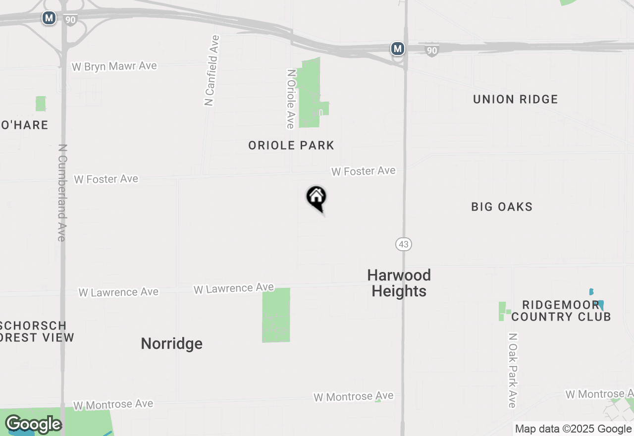Map of 7501 W Winnemac Avenue, Harwood Heights, IL 60706