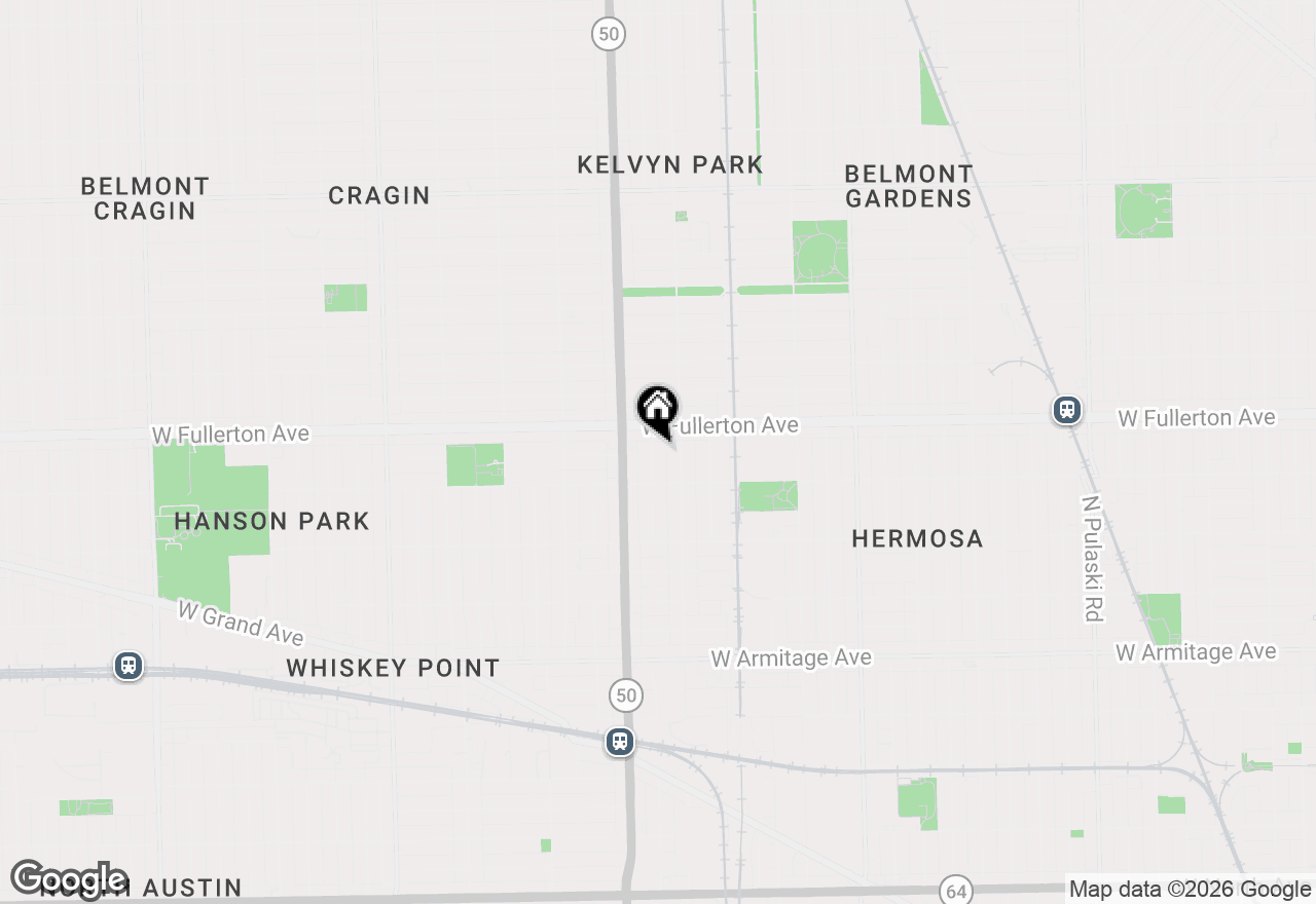 Map of 2333 N Keating Avenue, Chicago, IL 60639