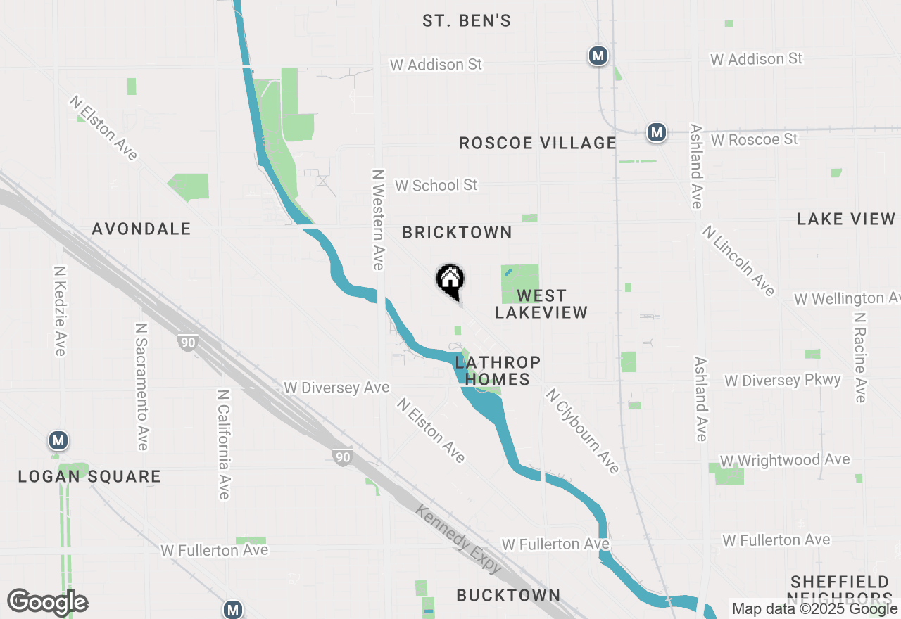 Map of 2215 W Wellington Avenue #G, Chicago, IL 60618