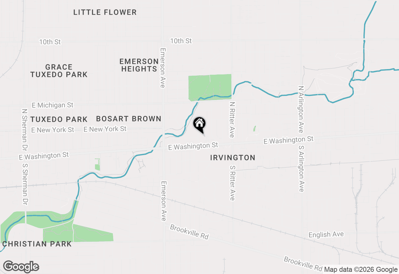 Map of 27 N Hawthorne Lane, Indianapolis, IN 46219