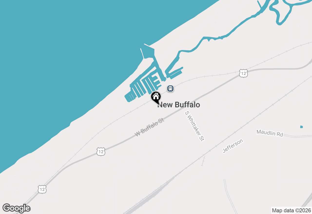 Map of 116 N Smith Street, New Buffalo, MI 49117